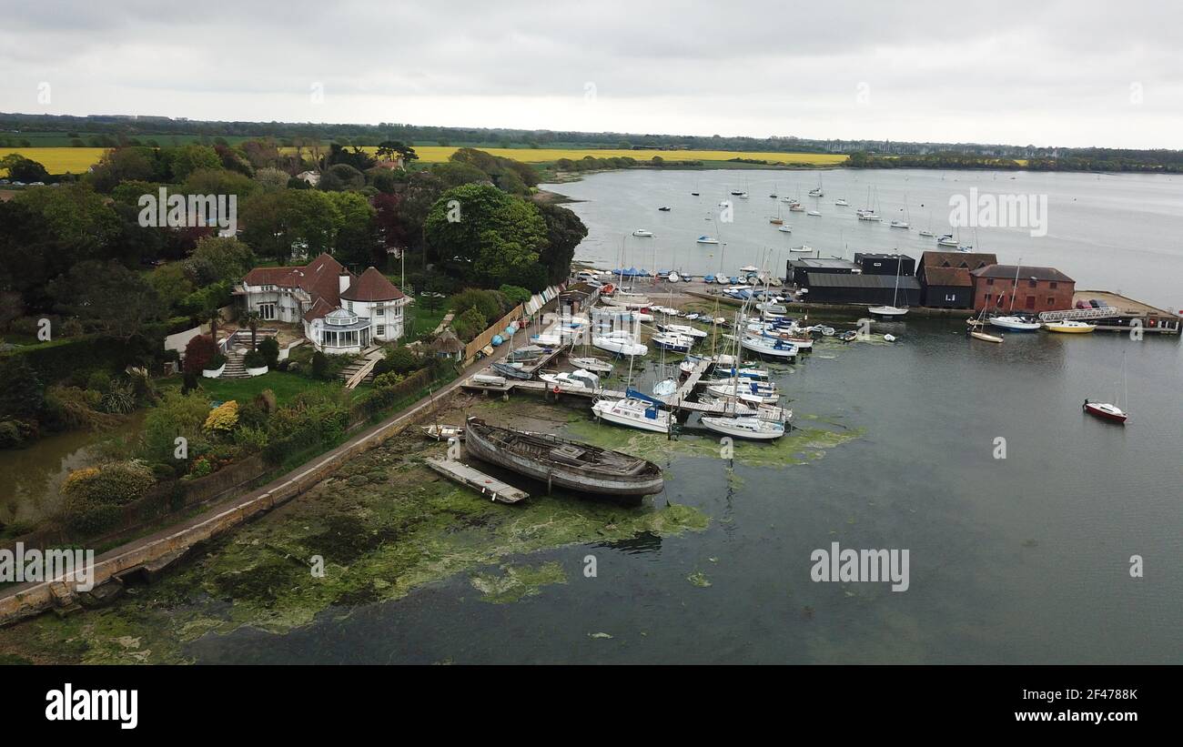 Aerial view chichester marina hires stock photography and images Alamy