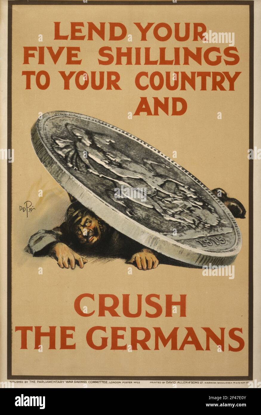 A first world war poster for War Loans and Investments Stock Photo