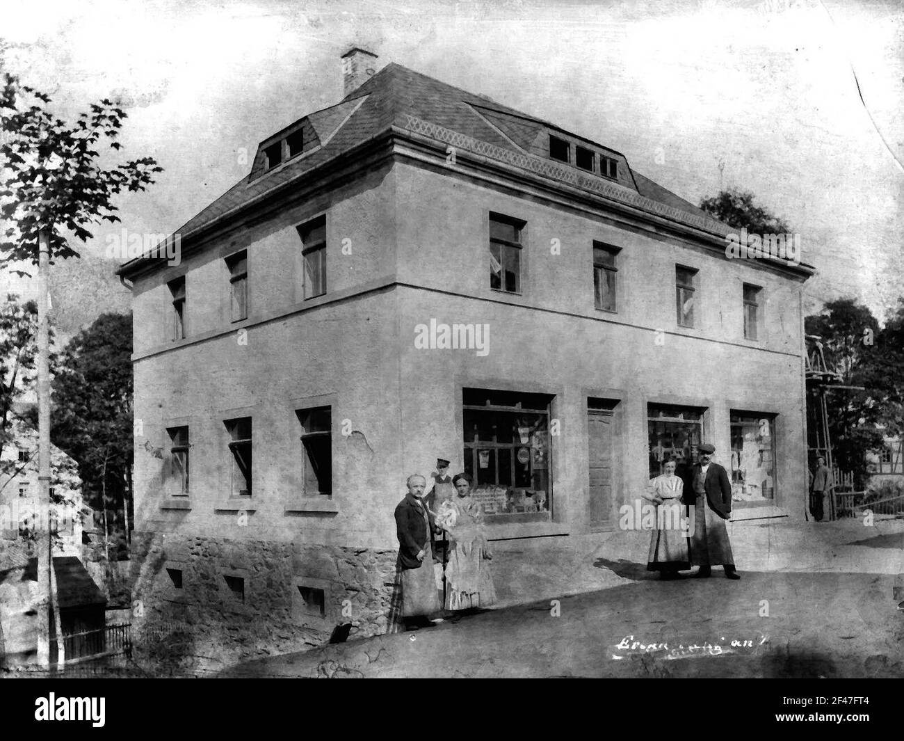 Land trading house Stock Photo Alamy