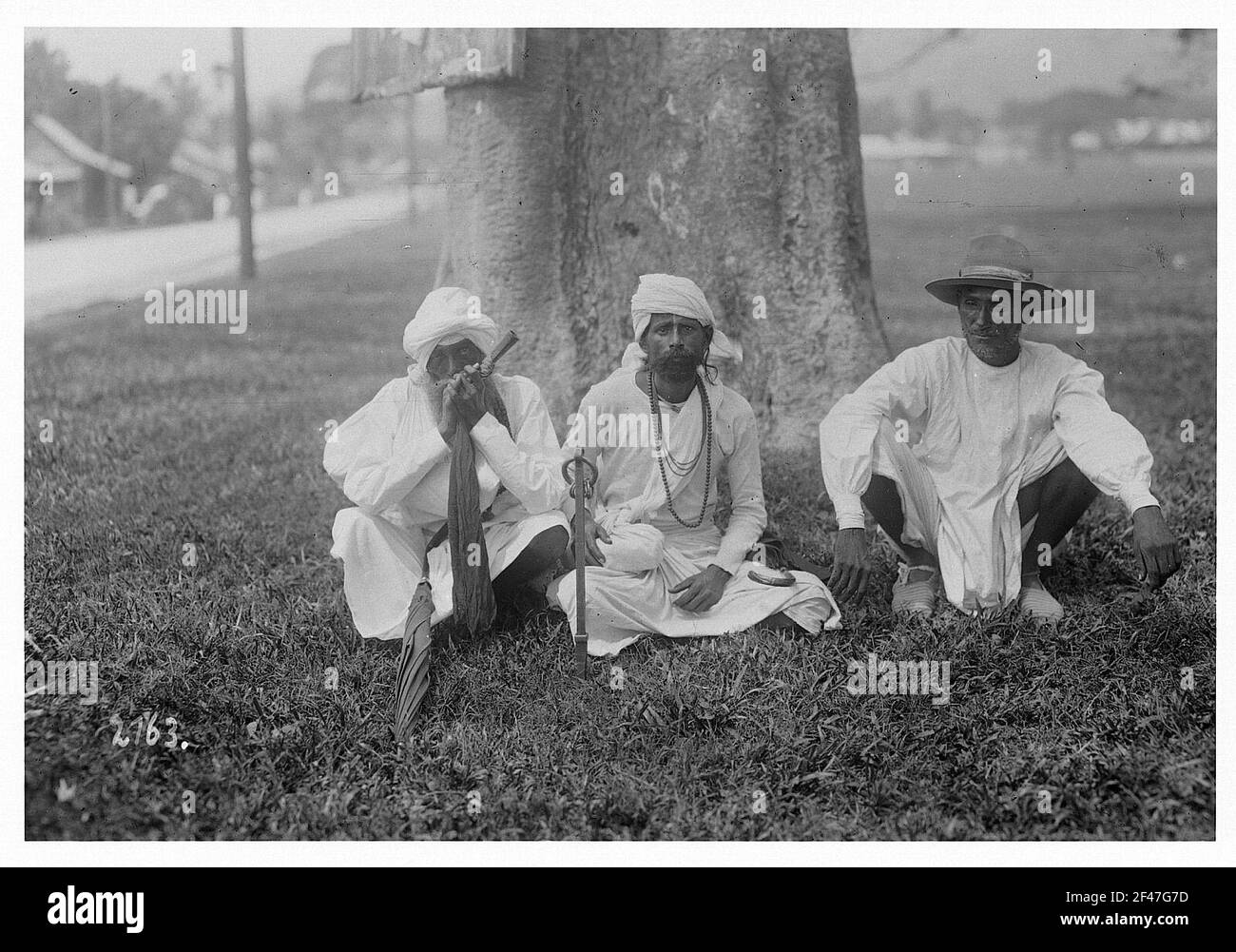 Bombay (India). Hinduistische Priester (?) Stock Photo