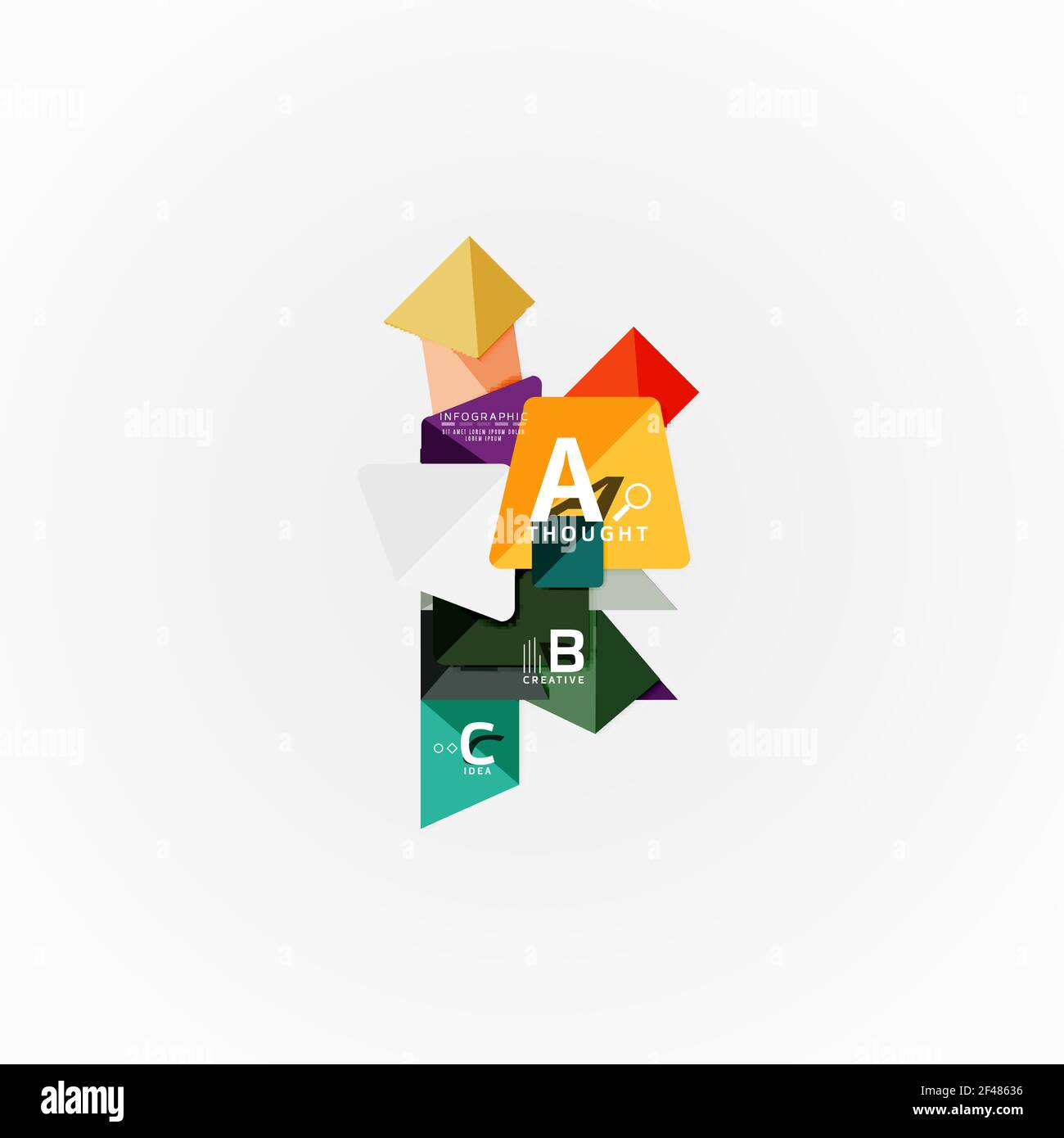 Geometric design abstract option infographics. Geometric design ...