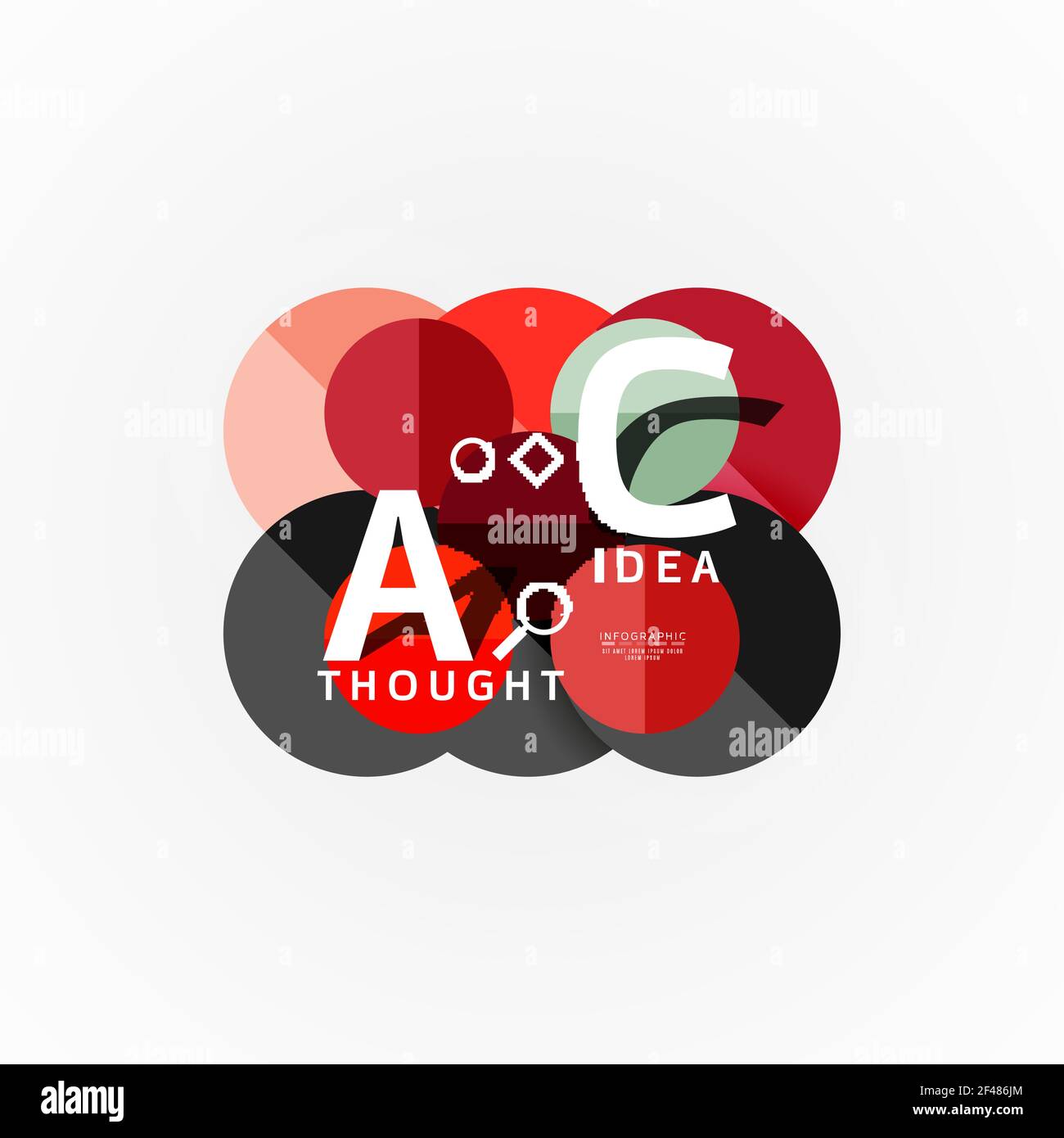 Vector infographic options banner, paper style design. Vector