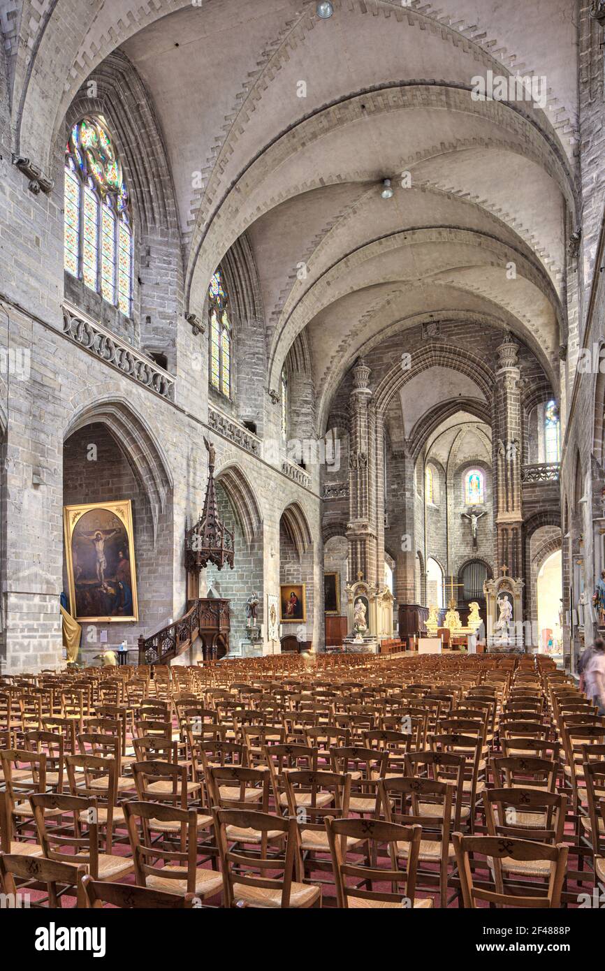 The Interior Of Vannes Cathedral Or St Peter s Cathedral Vannes the-interior-of-vannes-cathedral-or-st-peter-s-cathedral-vannes