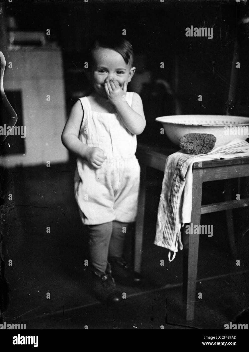 At the wash bowl Stock Photo Alamy