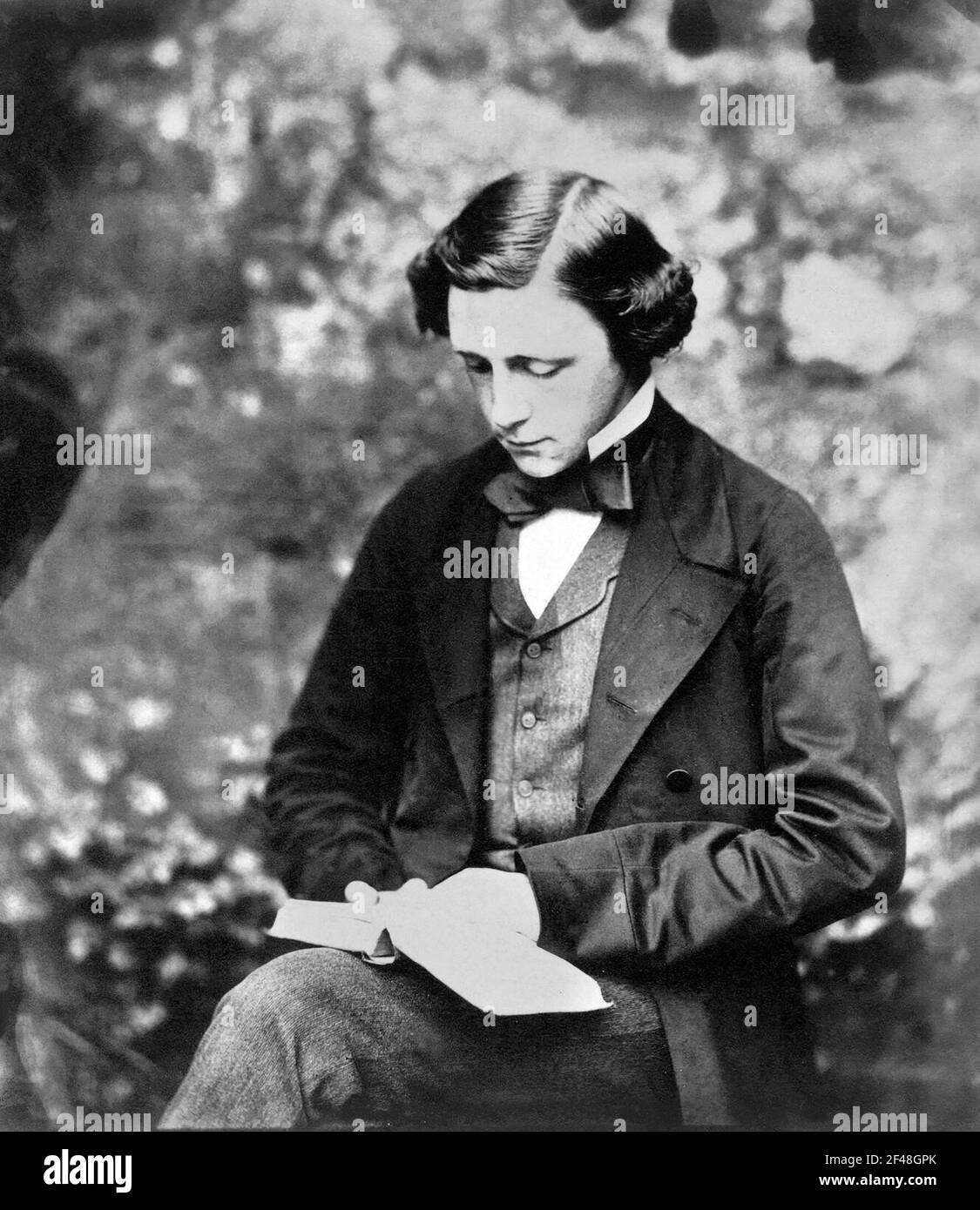 Lewis Carroll. Portrait of the English writer, Charles Lutwidge Dodgson (1832-1898), self-portrait, 1857 Stock Photo