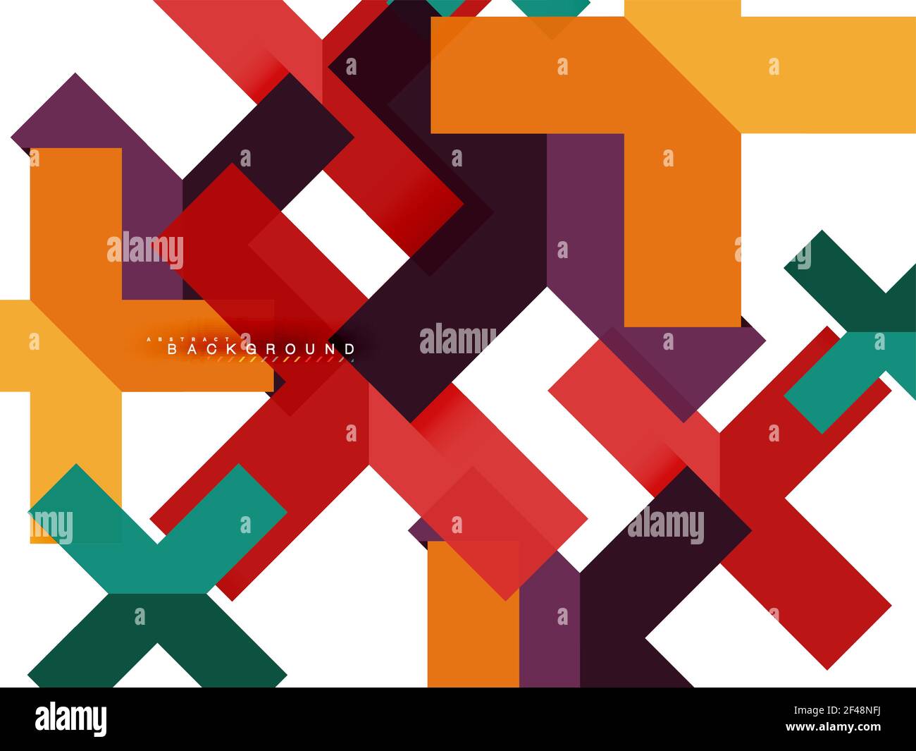 Multicolored abstract geometric shapes, geometry background for web ...
