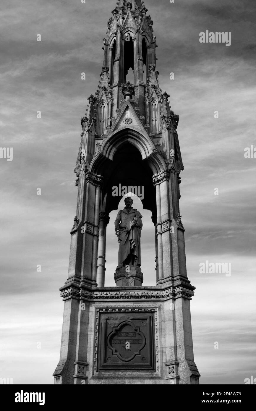 The Thomas Clarkson Memorial, Wisbech town, Cambridgeshire, England; UK Stock Photo