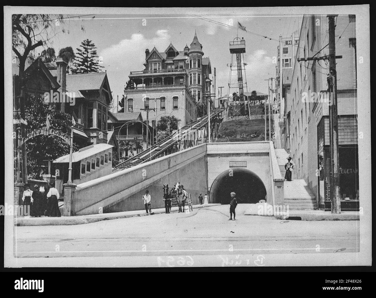 Los Angeles. Angels Flight (1901), Los Angeles, Ca Stock Photo Alamy