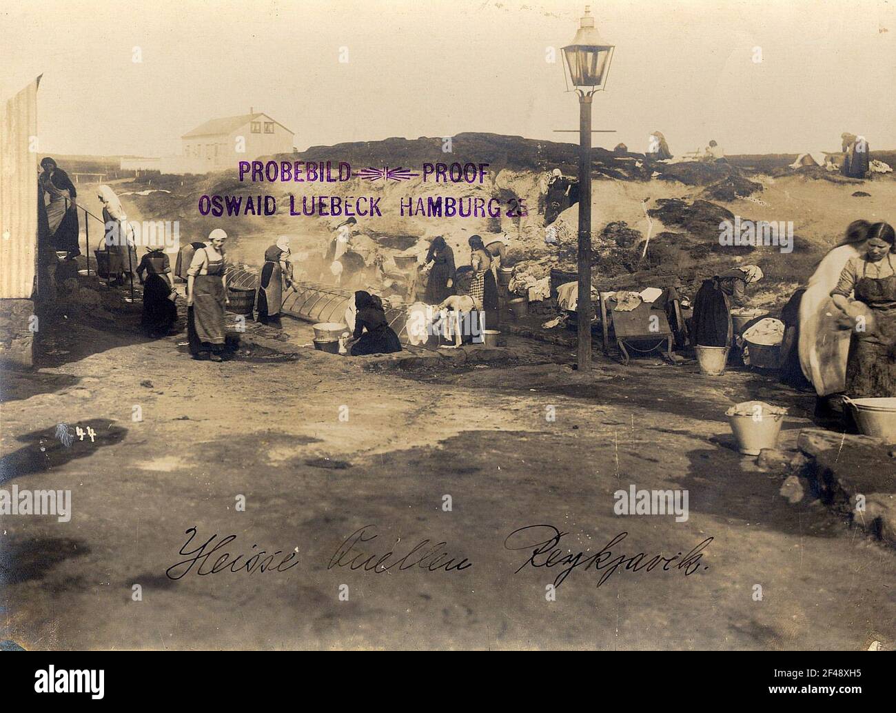 Reykjavik / Iceland laundry on hot springs Stock Photo Alamy