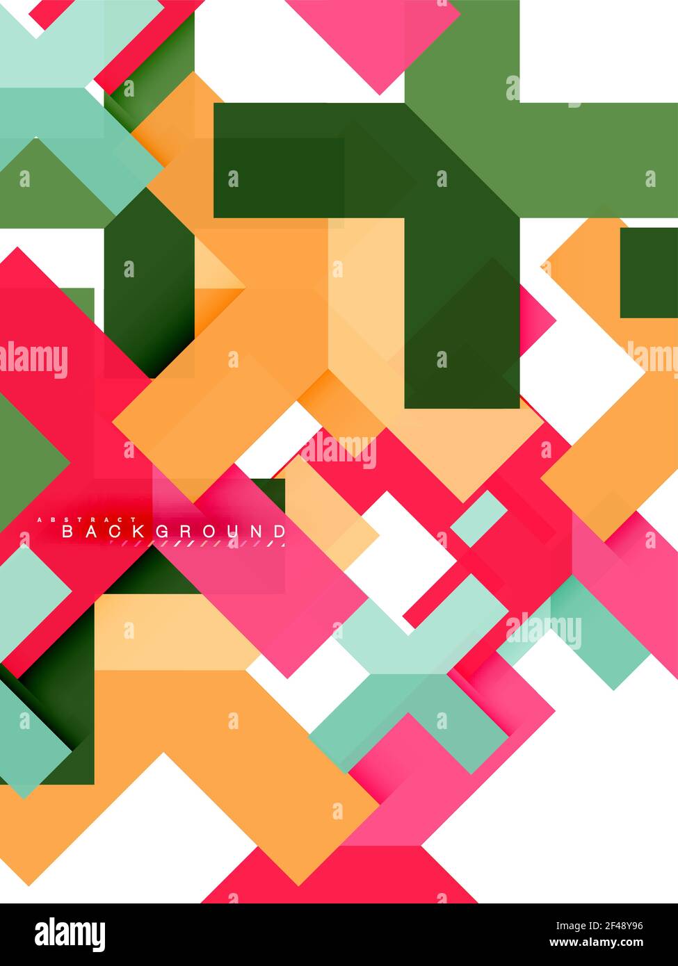 Multicolored abstract geometric shapes, geometry background for web ...
