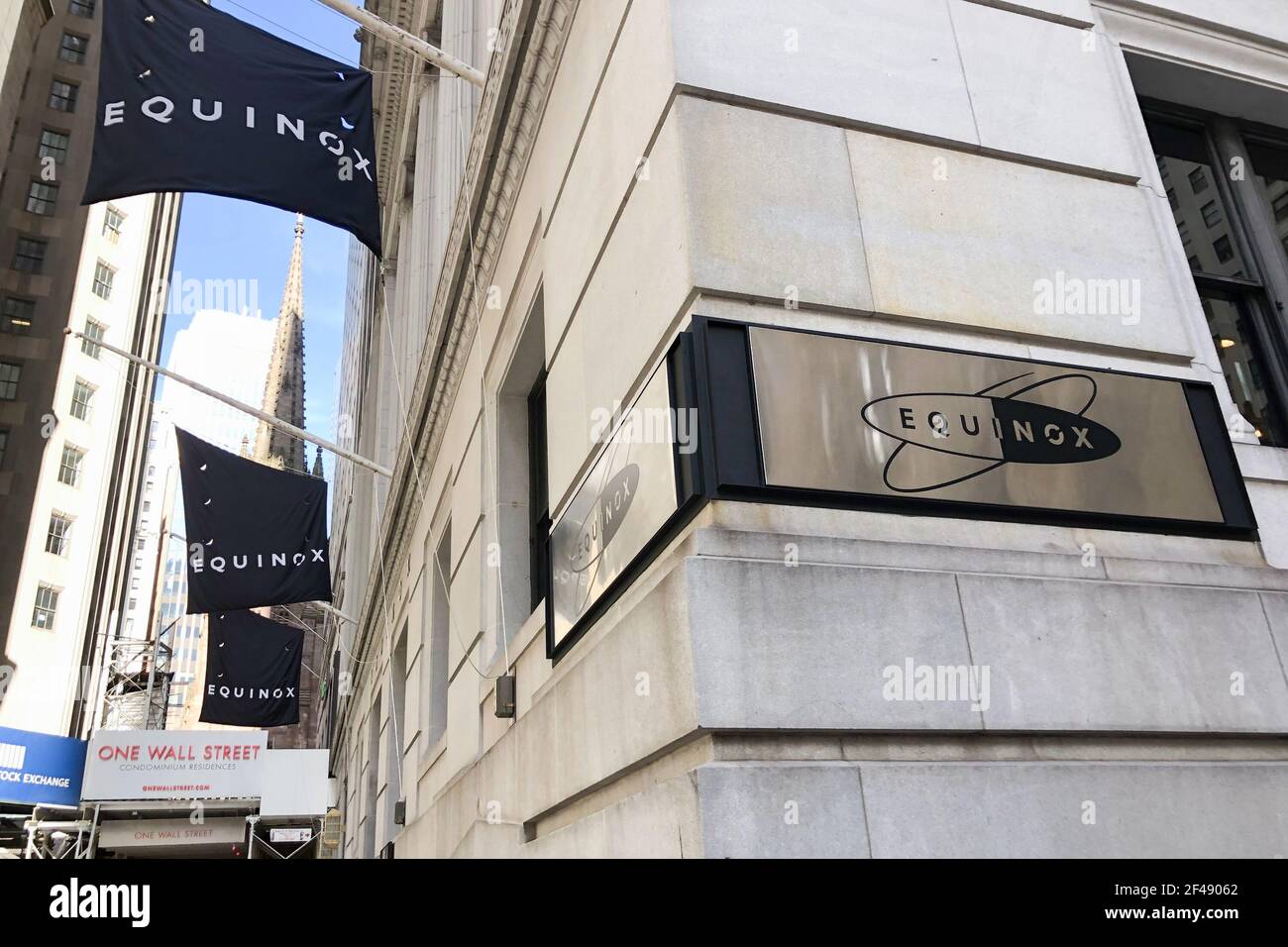 An Equinox location is located at 14 Wall Street in Manhattan's