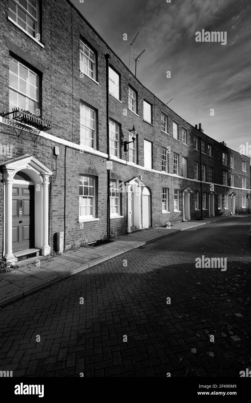 Wisbech crescent houses hi-res stock photography and images - Alamy