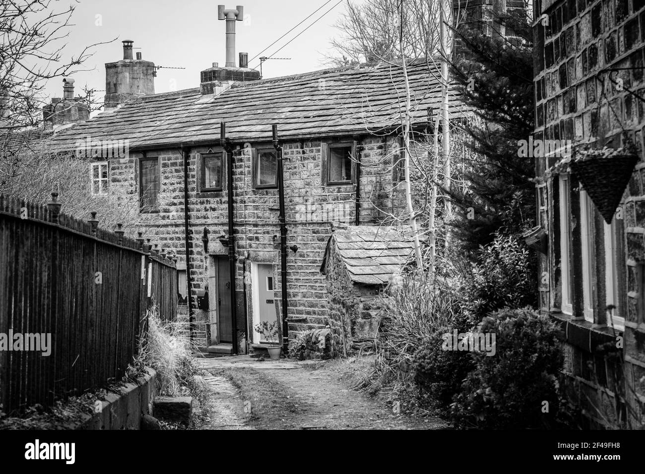 Heptonstall village Calderdale. West Yorkshire, England, UK Stock Photo