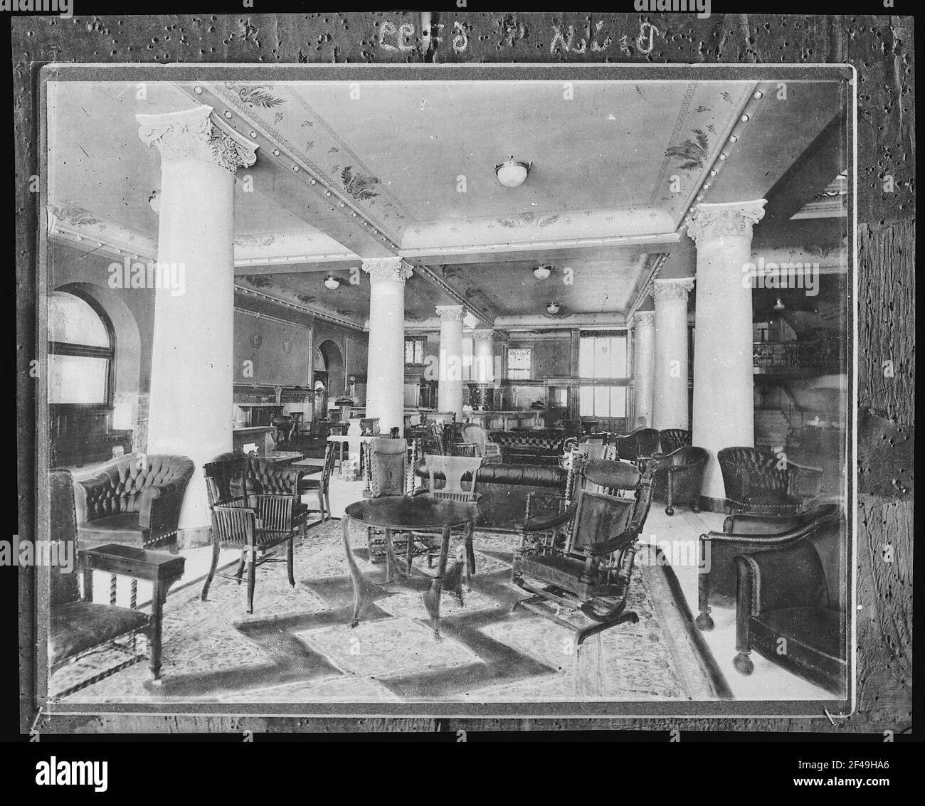 Los Angeles. Lobby, Hotel Lankershim (1902-1905), Los Angeles, Ca Stock ...