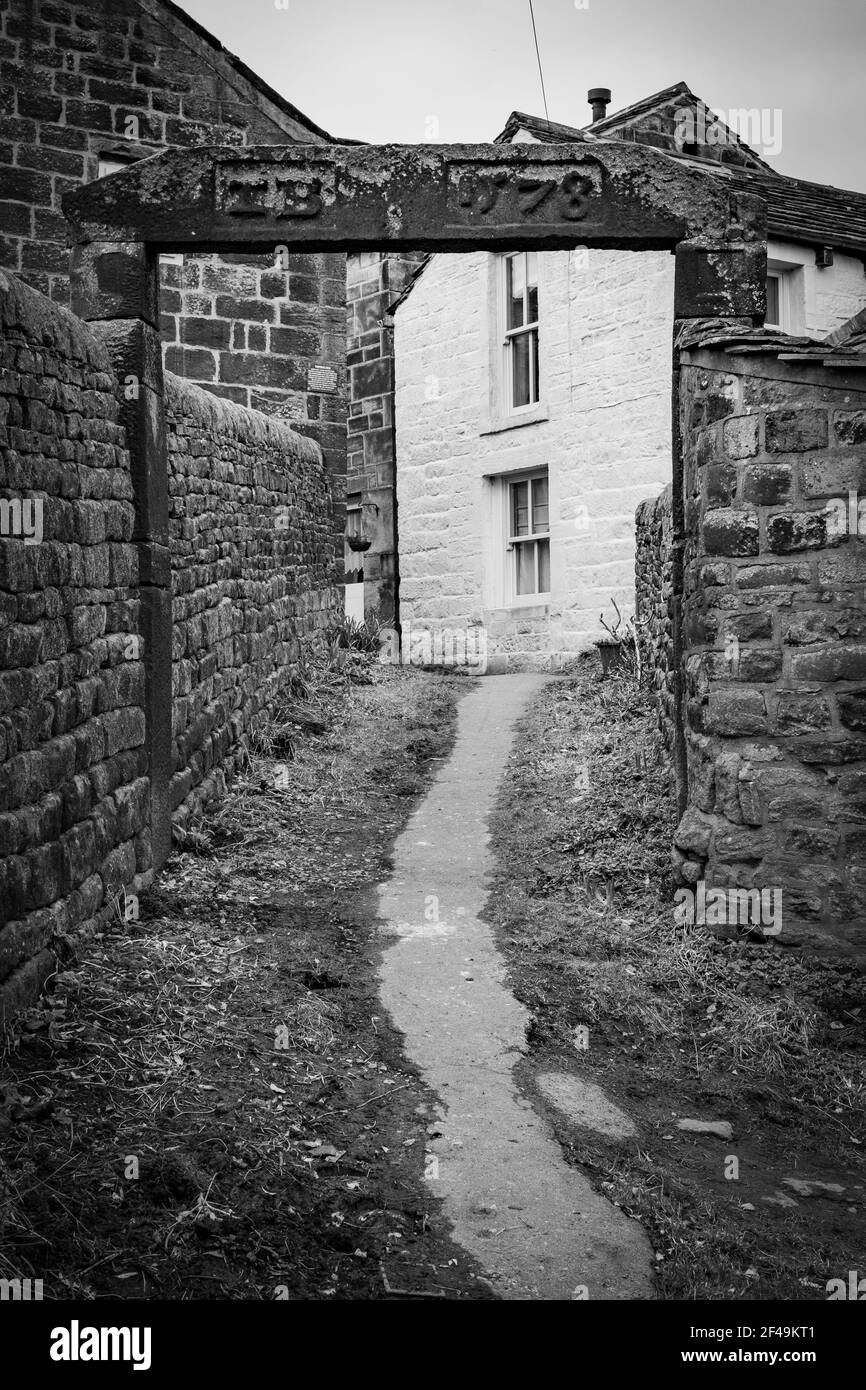 Heptonstall village Calderdale. West Yorkshire, England, UK Stock Photo