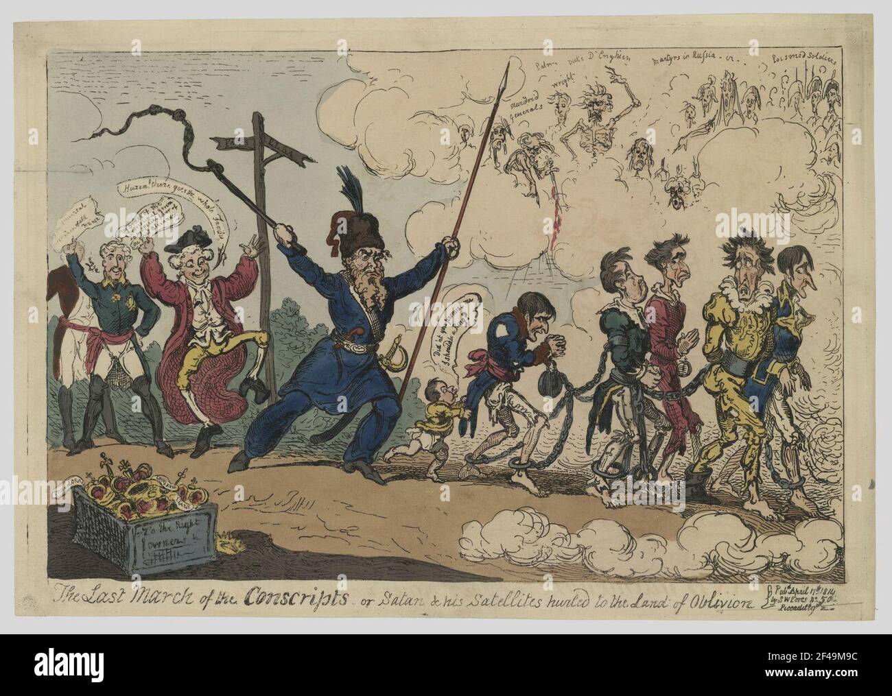 Defeat Napoleon and the exile to Elba Stock Photo Alamy