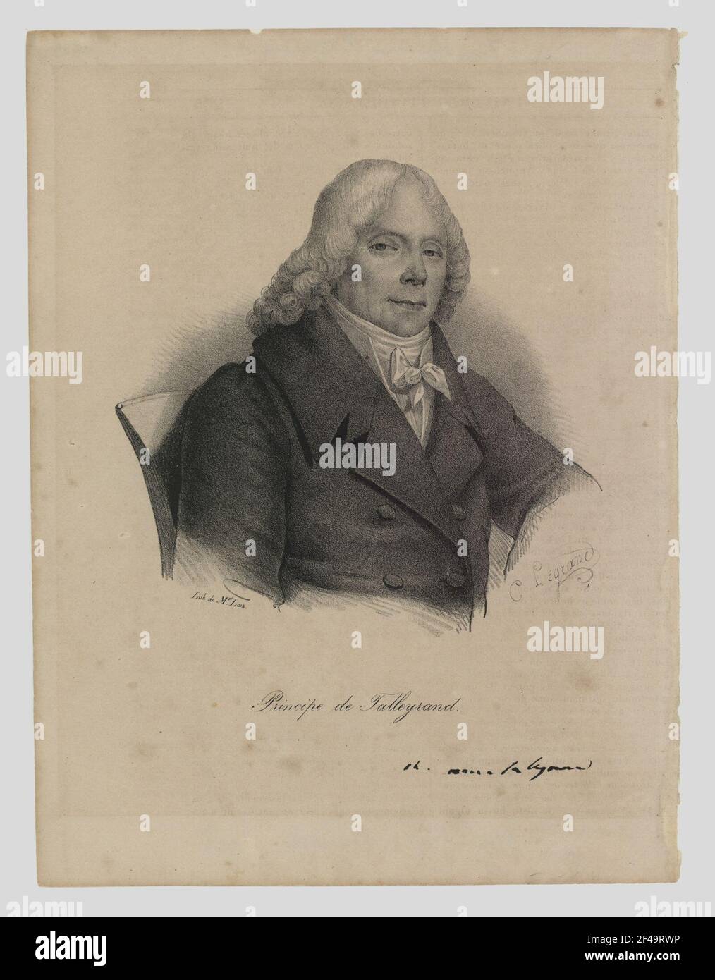 Portrait of Talleyrand Stock Photo - Alamy