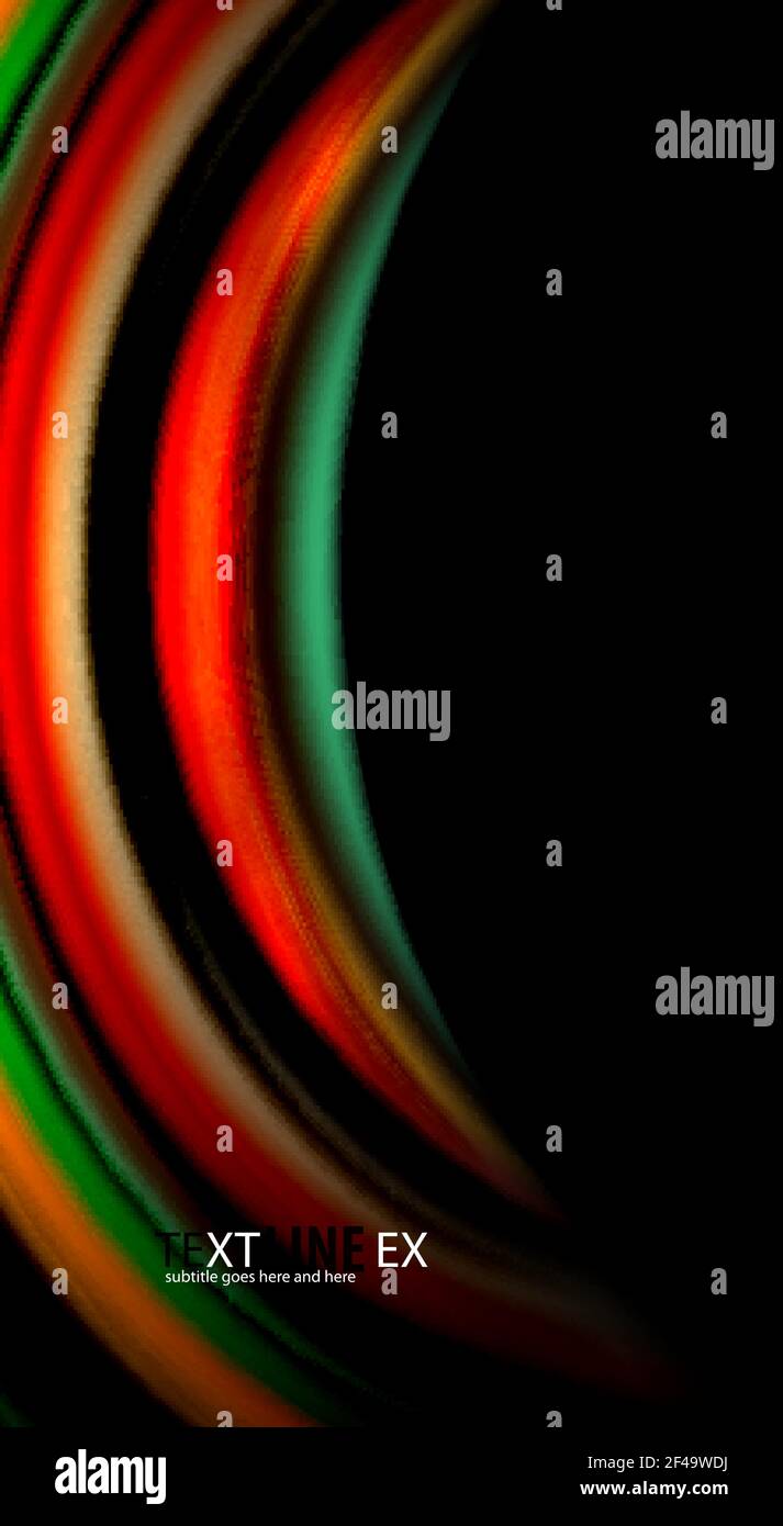 Blur color wave lines abstract background. Blur color wave lines ...