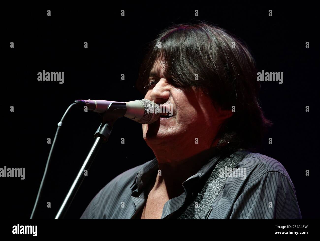 Italian singer and musician Cristiano De Andrè performs live during the ...
