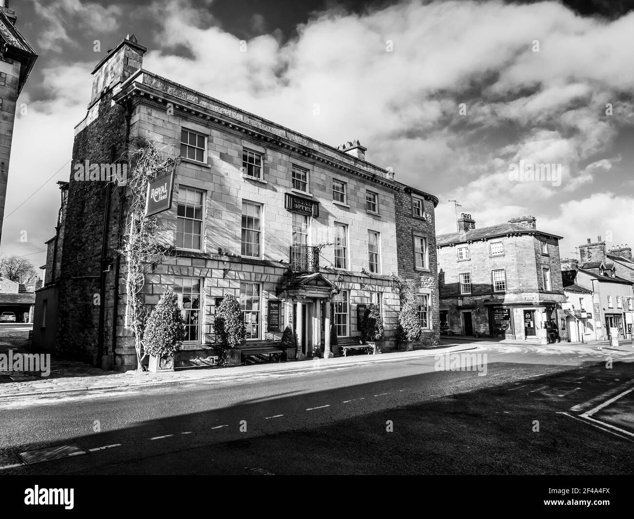 This is the Royal Hotel in the Victorian era south Cumbrian market town