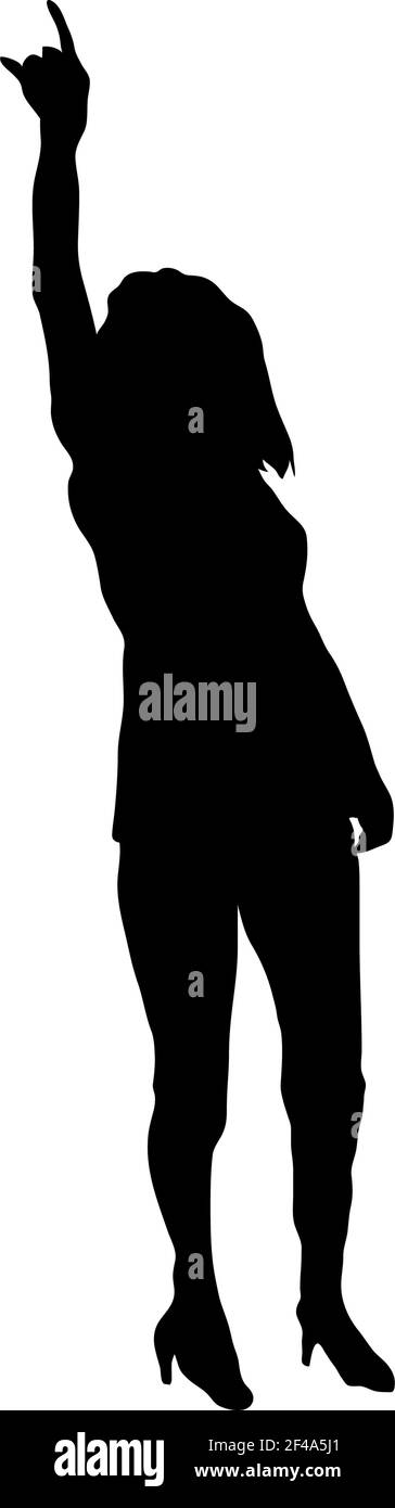 Dancer Silhouette. Smooth and Clean Design. Vector Illustration. Stock Vector