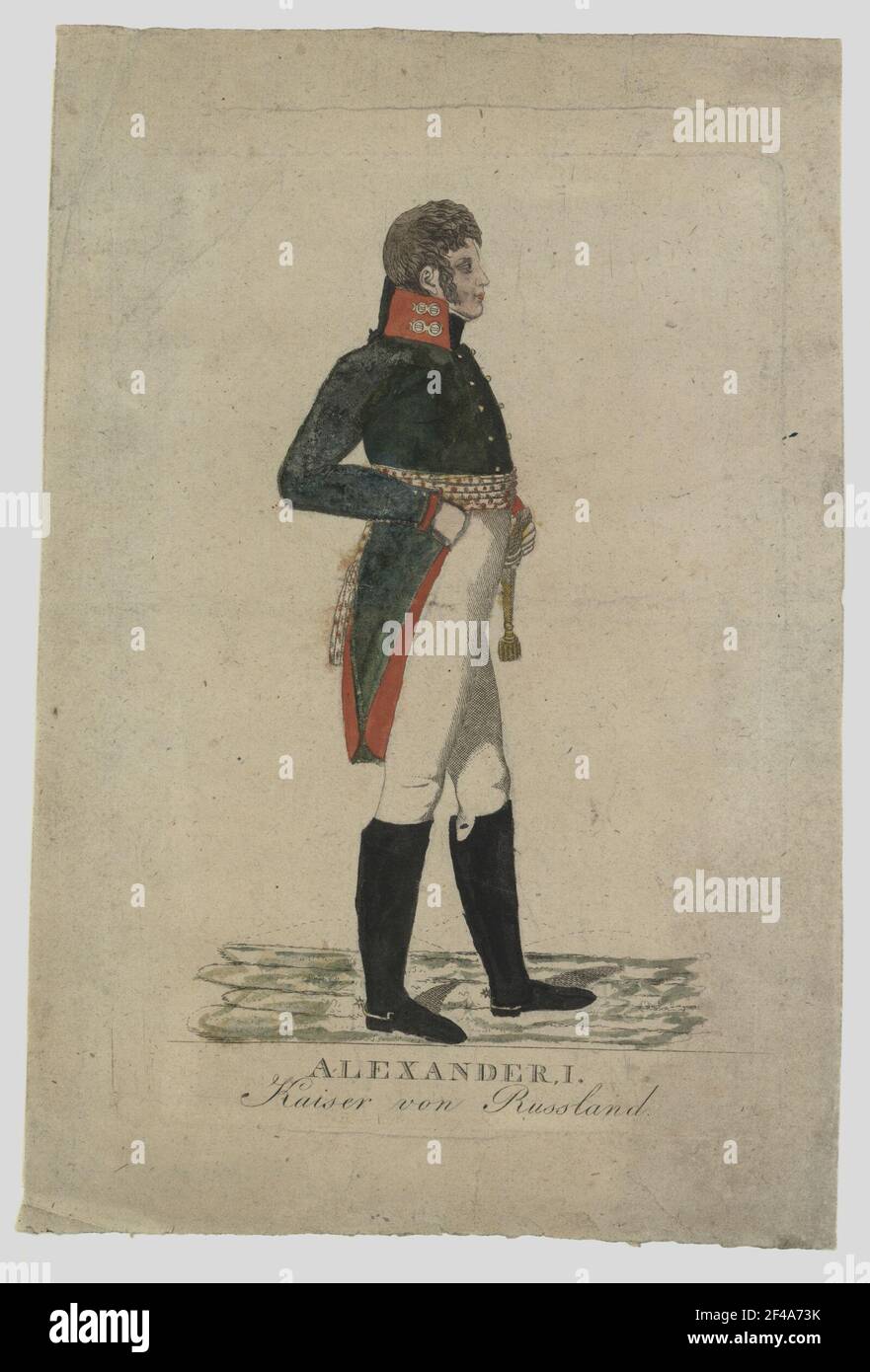 Full body profile of Alexander I Stock Photo - Alamy