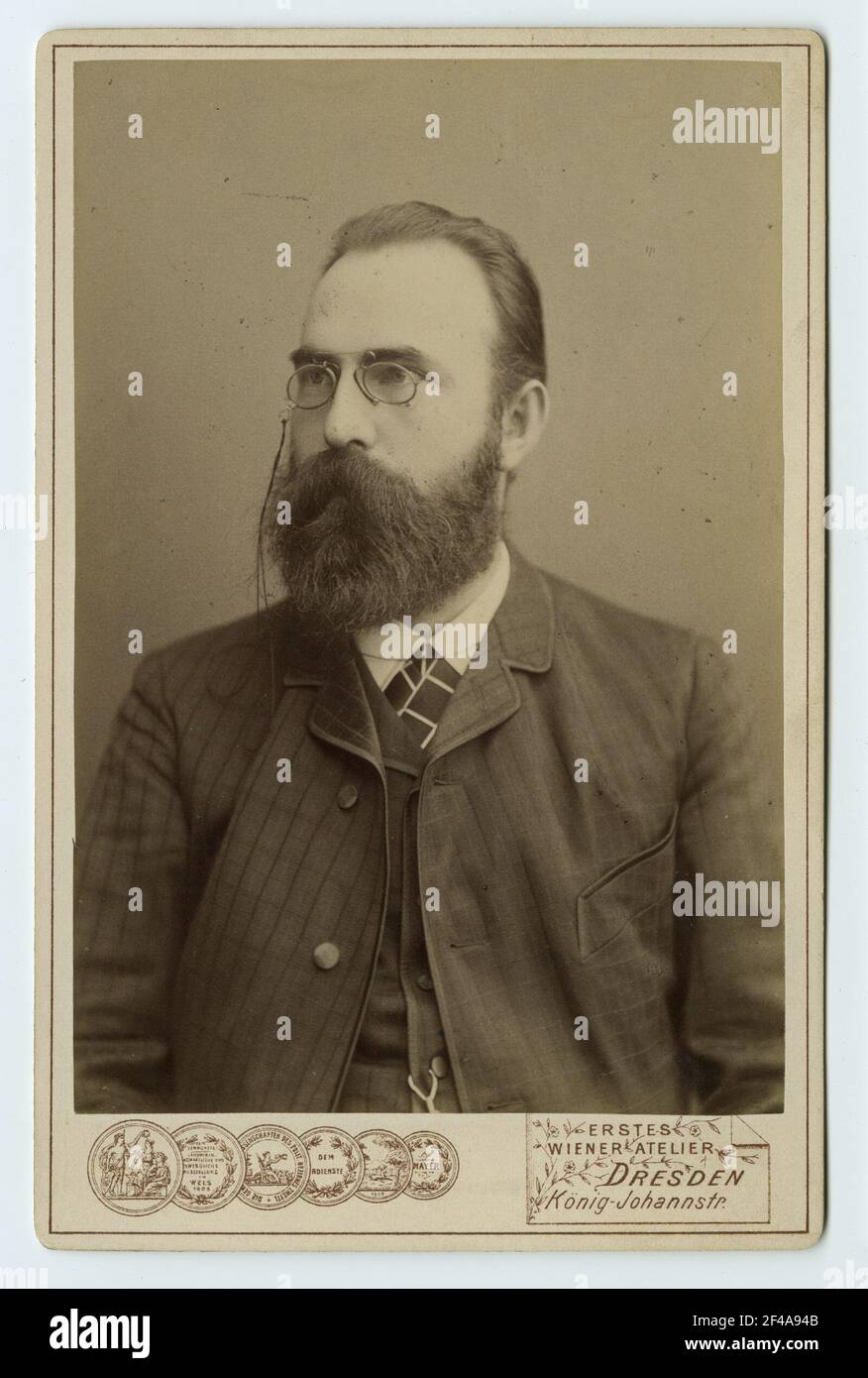 Portrait of Albert Nepert Stock Photo Alamy