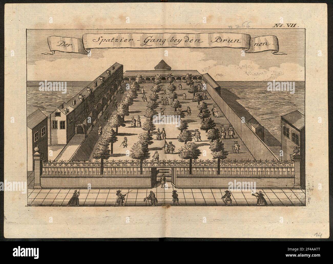 Walk at the fountain (spa treatment Aachen Stock Photo Alamy