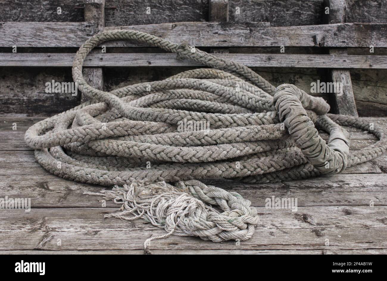 A rope on a boat Stock Photo Alamy