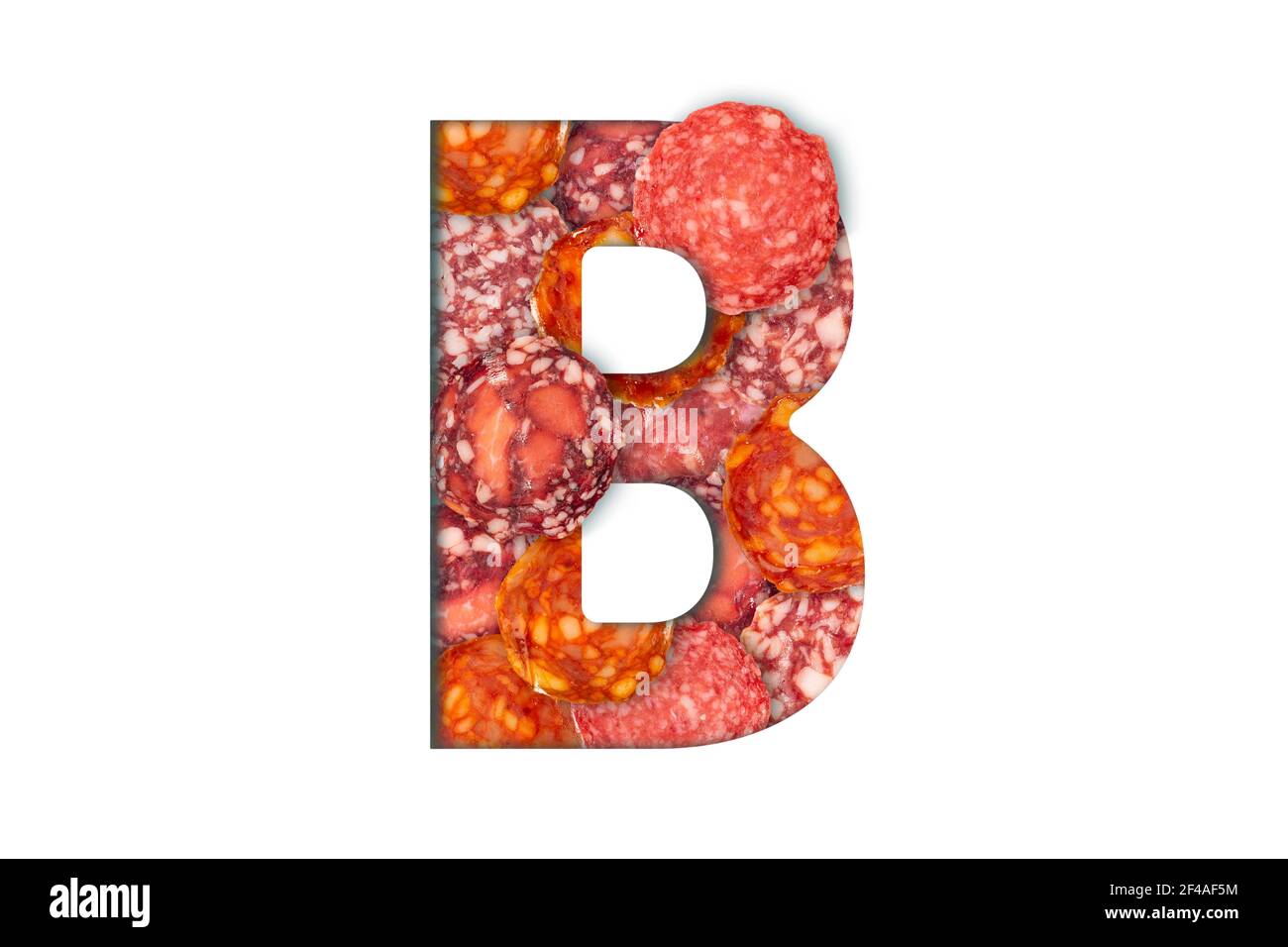 Sausage alphabet isolated on white background. Latin Food alphabet ...