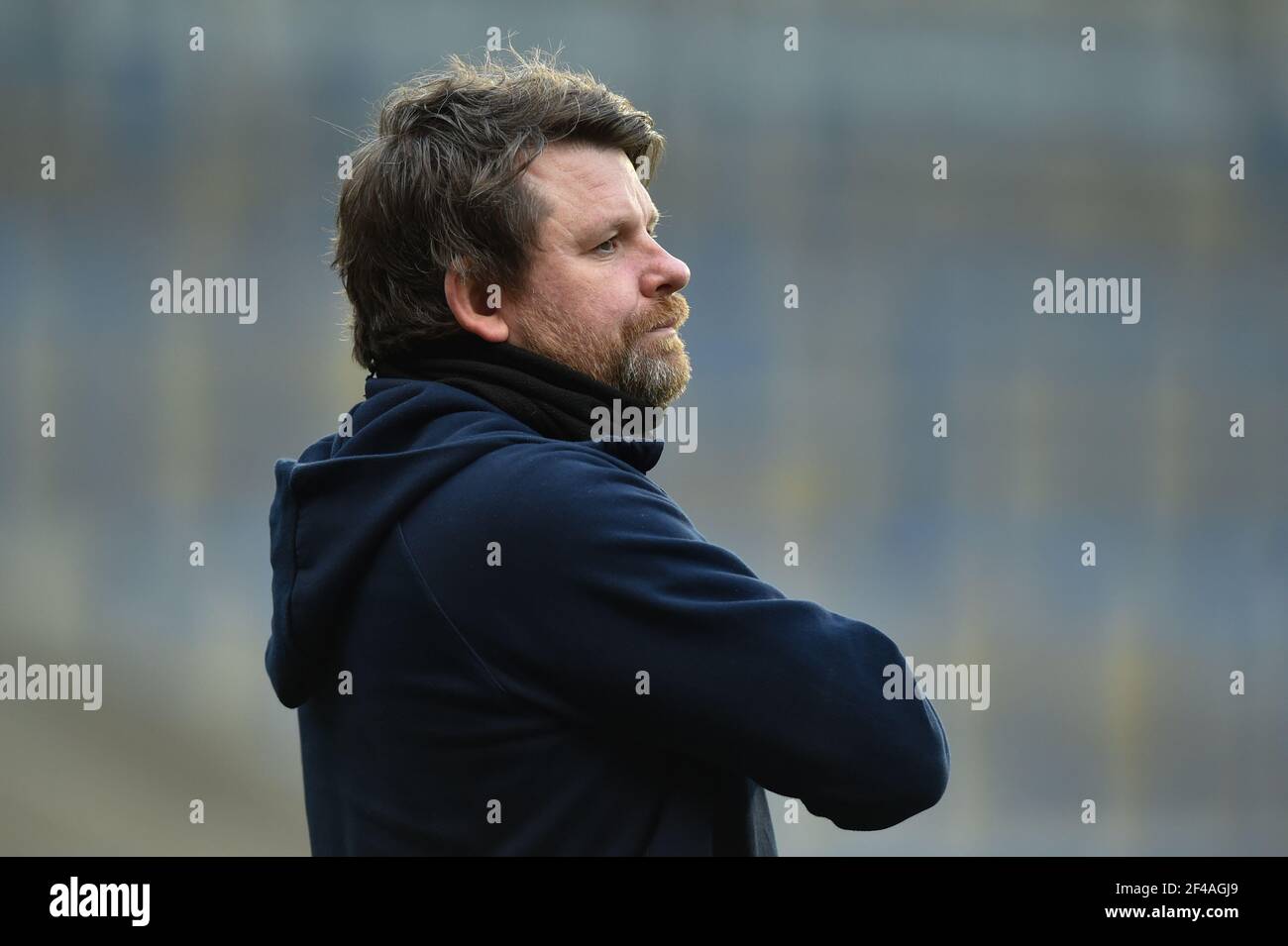Warrington wolves assistant coach lee briers hires stock photography