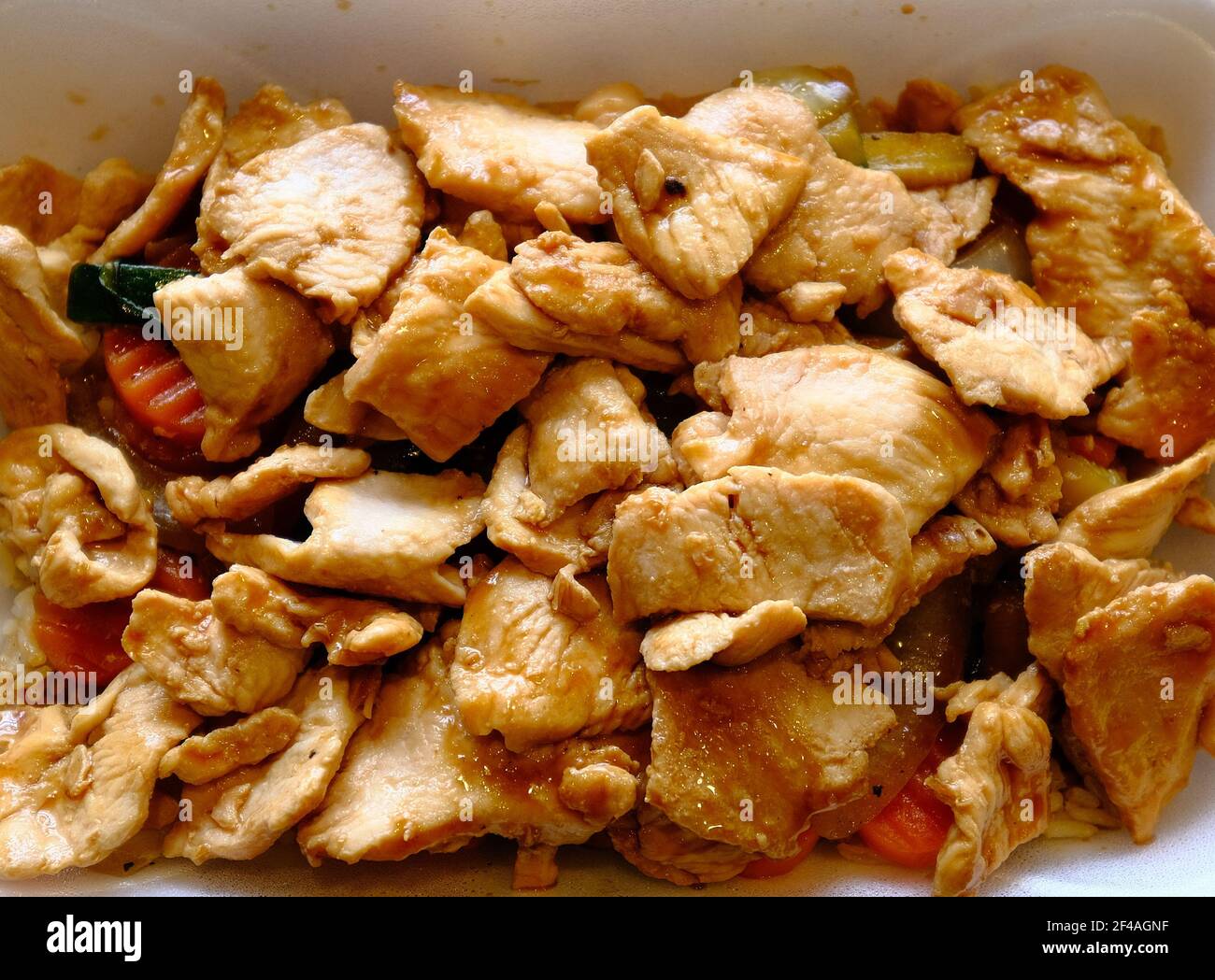 Teriyaki Chicken and Vegetables Stock Photo - Alamy