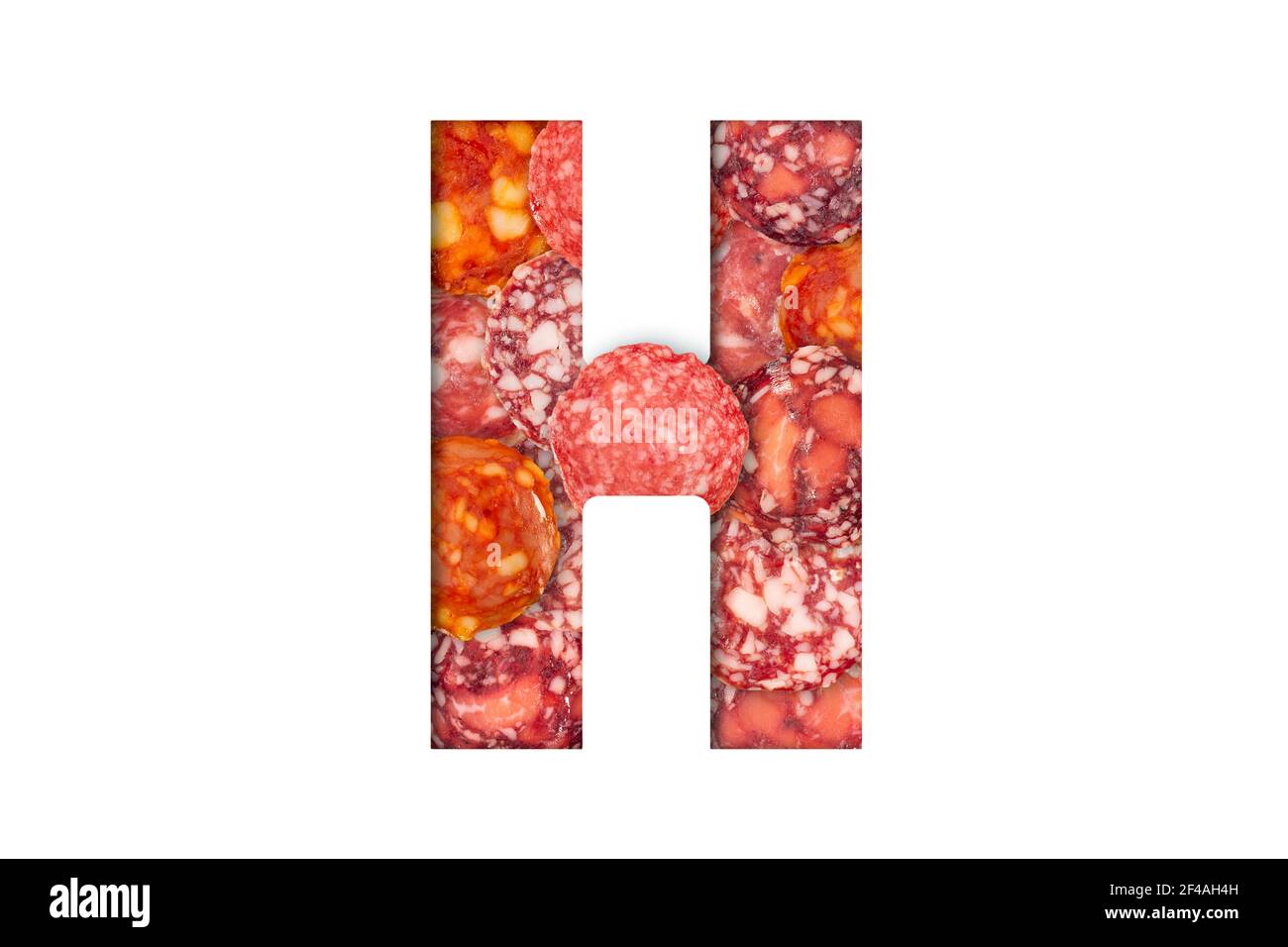 Sausage alphabet isolated on white background. Latin Food alphabet ...