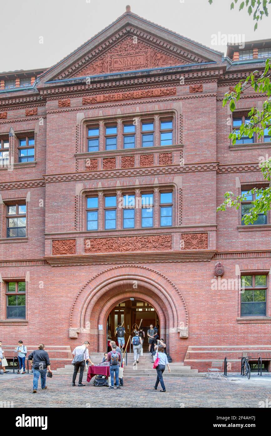 Sever Hall at Harvard Yard Stock Photo