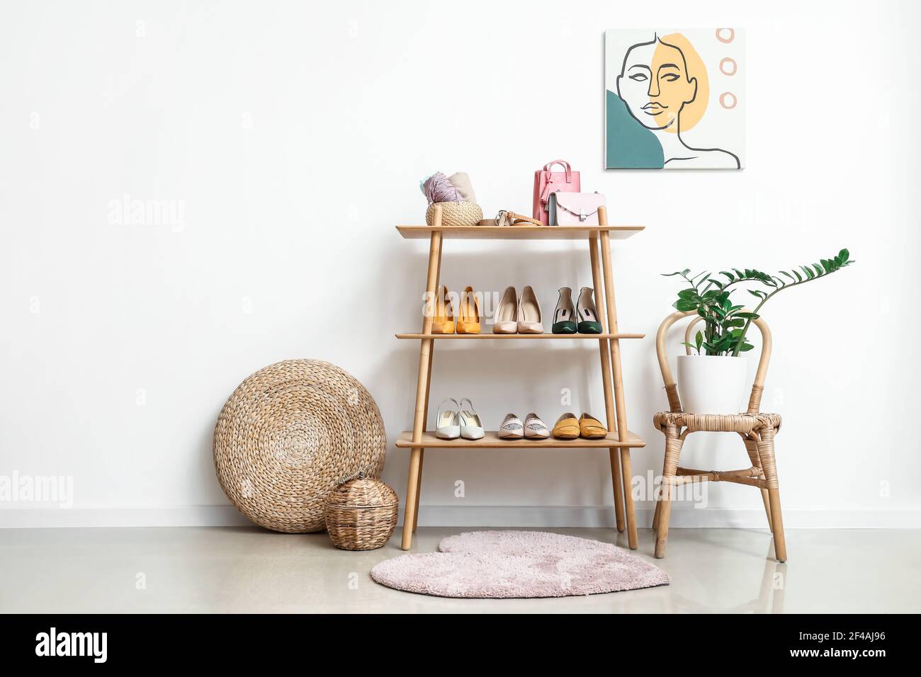 Stylish interior of modern hall Stock Photo - Alamy