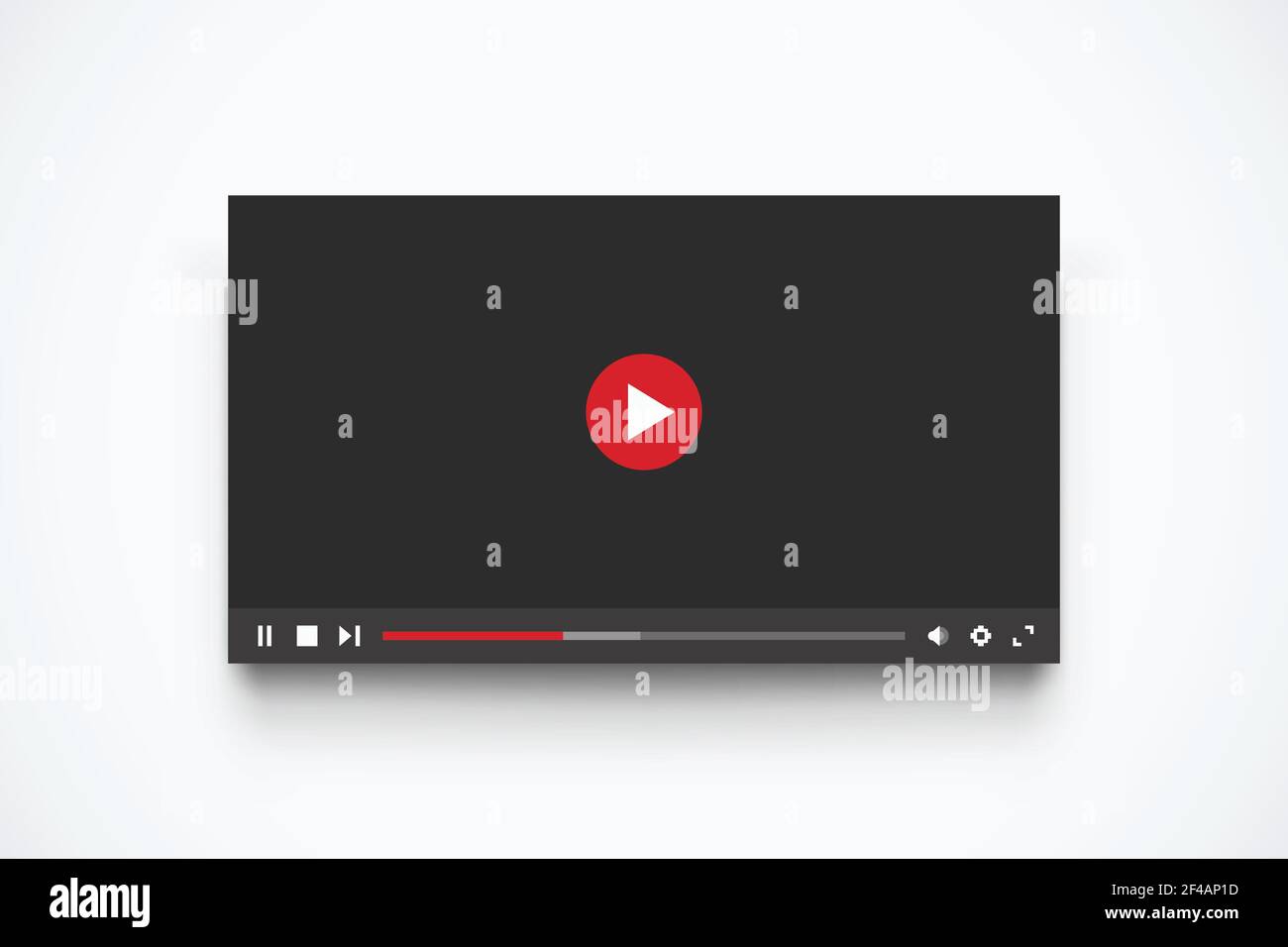 illustration of modern interface template for media player with ...