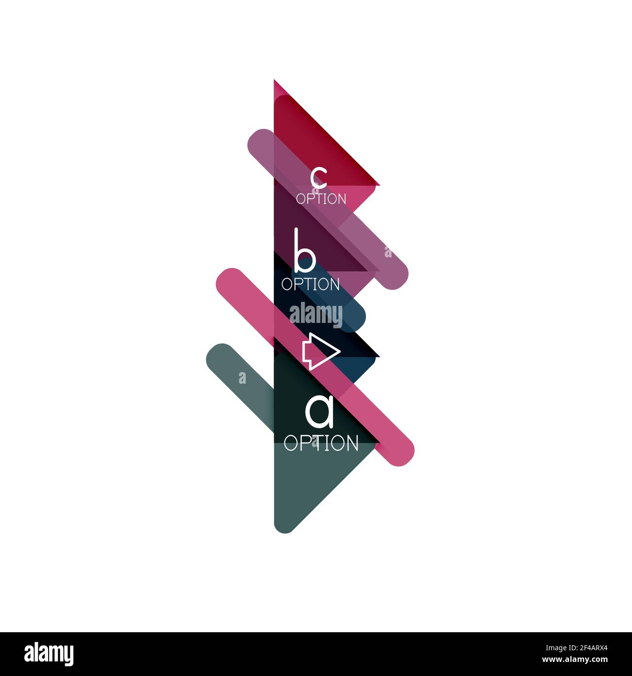 Triangle data visualization design, option infographic layout. Triangle ...