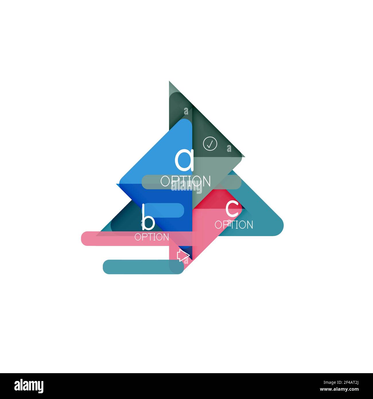Triangle Visualization Triangle data visualization design, option infographic layout. Triangle ...