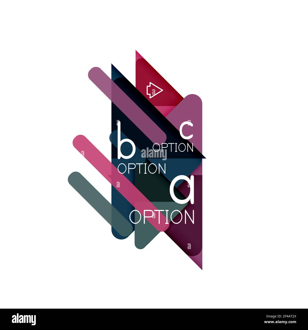 Triangle data visualization design, option infographic layout. Triangle data visualization design, option infographic layout. Vector illustration Stock Vector