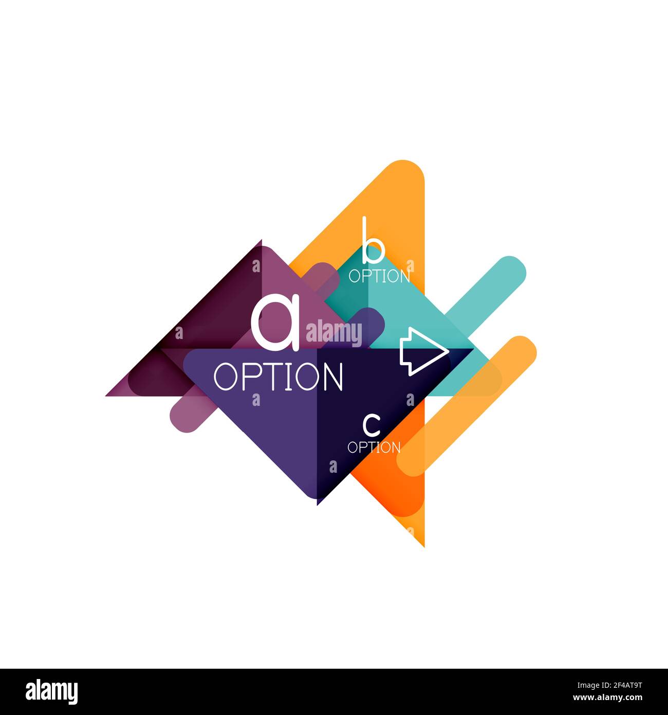 Triangle data visualization design, option infographic layout. Triangle data visualization design, option infographic layout. Vector illustration Stock Vector