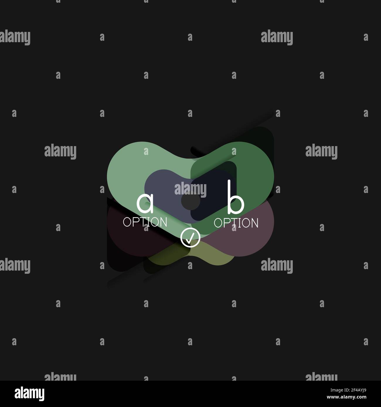 Flat design geometric infographics, arrow shape vector sticker or label ...
