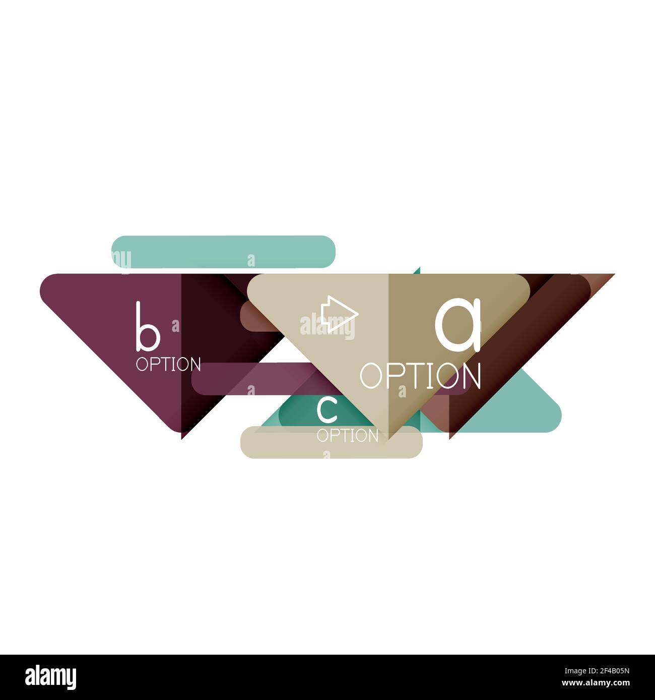 Triangle data visualization design, option infographic layout. Triangle data visualization design, option infographic layout. Vector illustration Stock Vector