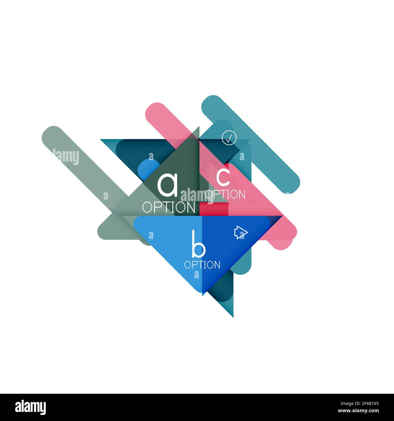 Triangle Visualization Triangle data visualization design, option infographic layout. Triangle ...