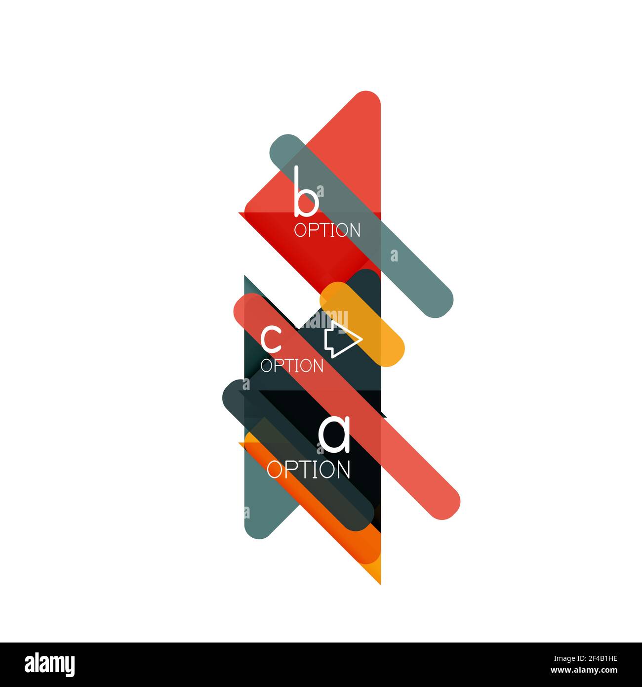 Triangle data visualization design, option infographic layout. Triangle data visualization design, option infographic layout. Vector illustration Stock Vector