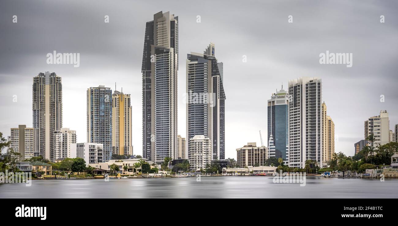 The Gold Coast skyline from Chevron Island