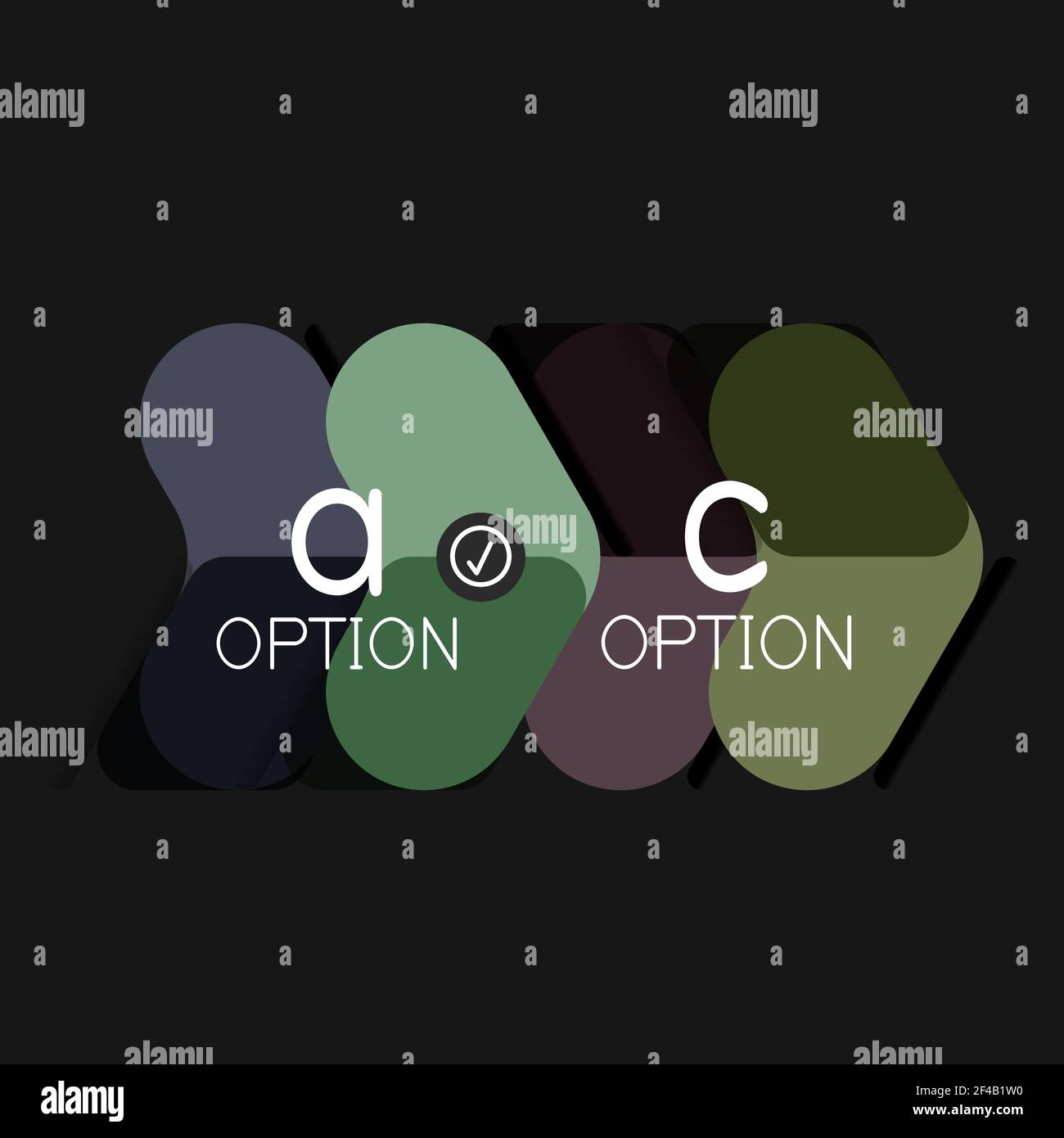 Flat design geometric infographics, arrow shape vector sticker or label ...