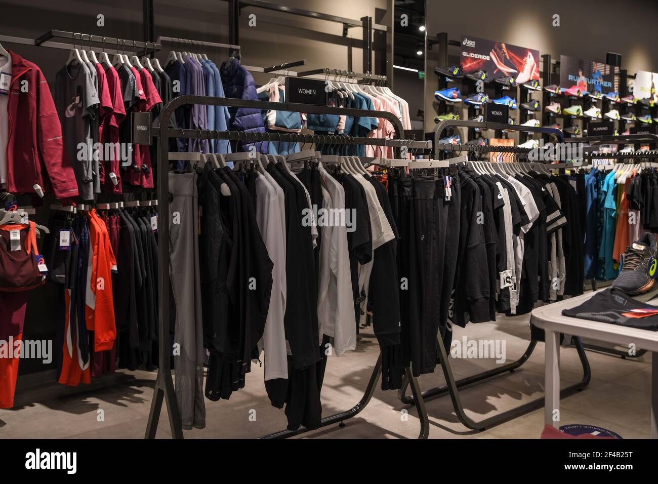 Skopje, North Macedonia - March 12, 2021: Asics store in Skopje, North  Macedonia. Asics is a Japanese multinational company which produces  footwear an Stock Photo - Alamy