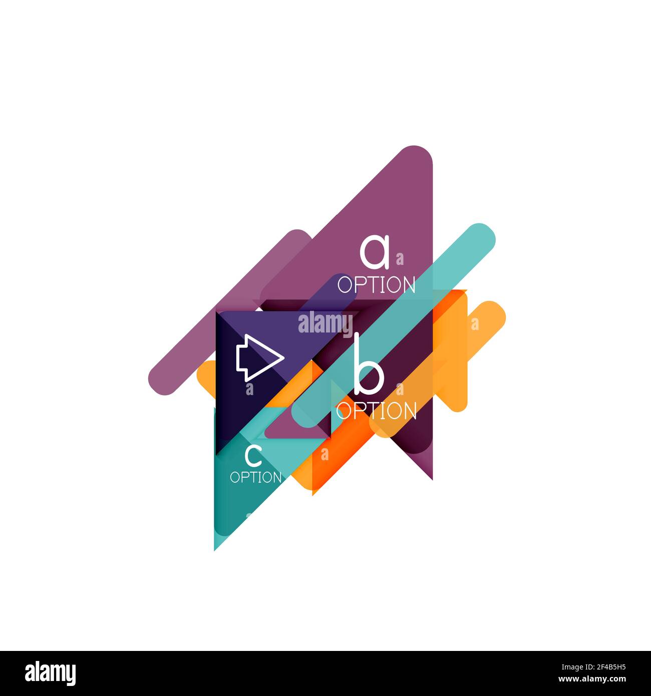 Triangle Visualization Triangle data visualization design, option infographic layout. Triangle ...