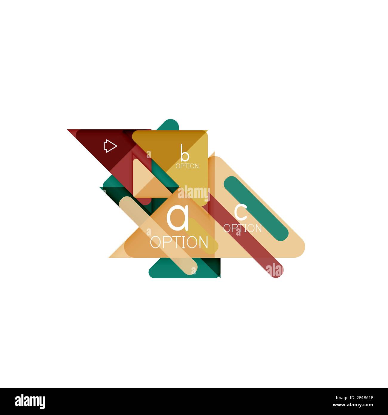 Triangle data visualization design, option infographic layout. Triangle