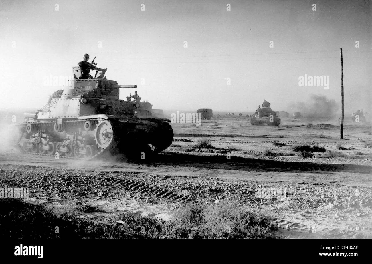 Italian armoured division Ariete on the attack ca. June 10, 1942 Stock ...